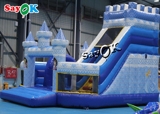 5m 16.5ft Blue Princess Bouncing Castle Komersial Inflatable Jumping Hhouse