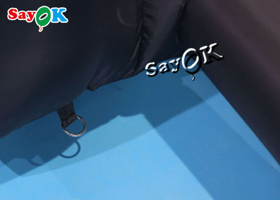 Berjalan di luar ruangan Tenda Inflatable ROHS 7.3m 24ft Hitam Tenda Saluran Inflatable Dengan Pintu