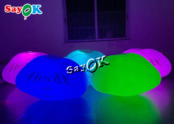 60cm Advertising Hanging Airtight Led Lighting Cloud Inflatable Dengan Pencetakan Logo