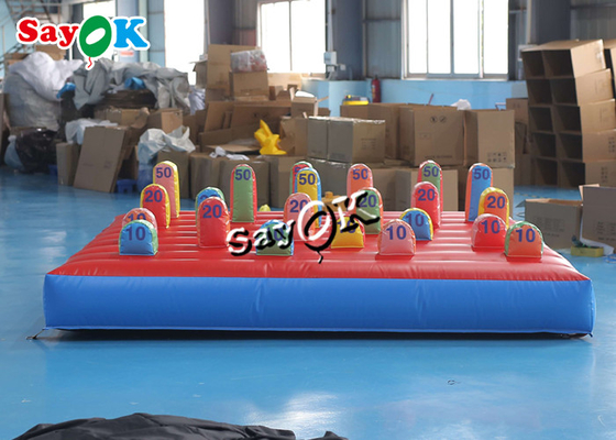 3m 10ft Outdoor Carnival Inflatable Ring Toss Game Dengan Pencetakan Logo