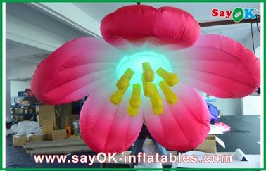 1.5m Diameter Inflatable Pencahayaan Dekorasi Bunga / Flower tiup Pencahayaan