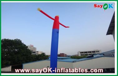 Outdoor Advertising Bule dan Red Hand Waving Inflatable Air Dancer Dancing