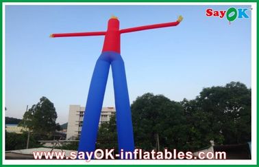 Outdoor Advertising Bule dan Red Hand Waving Inflatable Air Dancer Dancing