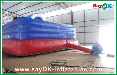 Merah / Biru PVC Raksasa Inflatable Bouncer Sapi Untuk Amusement Park