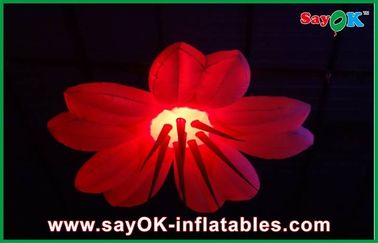 Partai 2m Dia Inflatable Pencahayaan Dekorasi Bunga Bentuk Durable