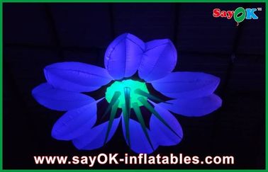 Partai 2m Dia Inflatable Pencahayaan Dekorasi Bunga Bentuk Durable
