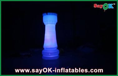 Dia 2m Inflatable Pilar Pencahayaan Dekorasi Dengan 16 Warna Berbeda