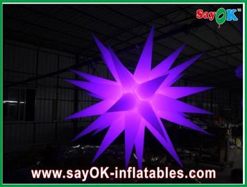 Partai Inflatable pencahayaan dekorasi bentuk bintang pencahayaan dekorasi 2m Dia