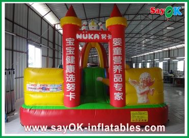 Oxford Cloth / PVC Outdoor Inflatable Bouncy Castle Untuk Amusement Park