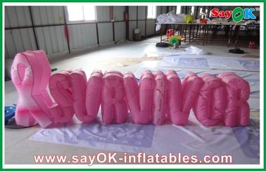 Partai Nylon Kain Merah Inflatable Dekorasi / Inflatable Surat