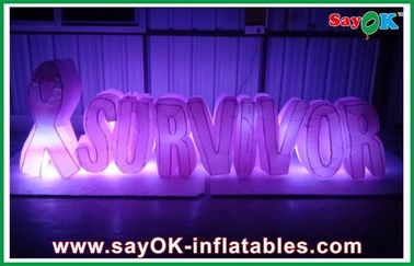 Partai Nylon Kain Merah Inflatable Dekorasi / Inflatable Surat