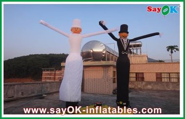Periklanan Inflatable Air Dancer Man Eco-Friendly 3m Blow Up Dancing Man Untuk Upacara Pembukaan Restoran