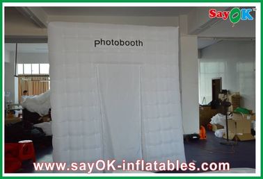 Inflatable Photo Booth Enclosure Advertising Square Photobooth Inflatable Satu Pintu Dengan Kain Oxford