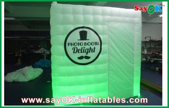 Booth Iklan Menampilkan LED Booth Foto Tiup Seluler Cube Portabel Dengan Pencetakan Logo ROHS