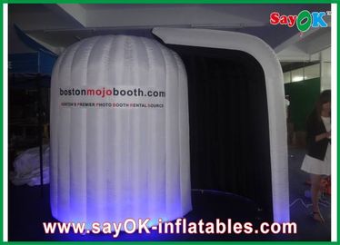 Booth Foto Pesta Oxford Cloth Inflatable Photo Booth, Logo Dicetak Tenda Foto Bulat
