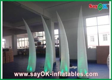190T Nylon Kain Inflatable Pencahayaan Dekorasi, White Inflatable Gading