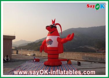 Karakter besar yang bisa dipadamkan Merah H3 - 8m PVC Lobster yang bisa dipadamkan Custom Giant Untuk Pameran