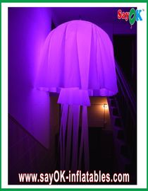 Partai pernikahan / Events Inflatable Pencahayaan Dekorasi, 190T Nylon Kain Inflatable Jellyfish