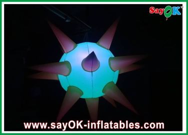 Keselamatan Durable Pencahayaan Inflatable Dekorasi Disesuaikan Dengan Nylon Kain