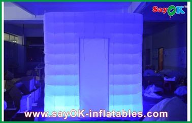 Photo Booth Kecil 2.4m X 2.4m X 2.4m Inflatable Mobile Photobooth Dengan Lampu Led