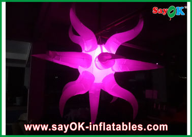 Dia 1m - 3m Nylon Oxford Inflatable Pencahayaan Dekorasi pink Untuk Partai