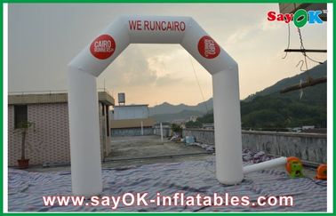 Inflatable Run Through Tunnels Outdoor Durable PVC Inflatable Arch Logo Printing 4m X 4m Disesuaikan