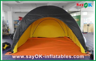 Tenda Udara Outwell Tahan Lama Tenda Berkemah Tiup Hitam Di Luar Kuning Di Dalam Disesuaikan