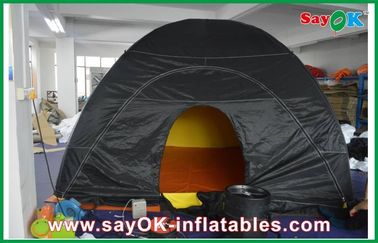 Tenda Udara Outwell Tahan Lama Tenda Berkemah Tiup Hitam Di Luar Kuning Di Dalam Disesuaikan