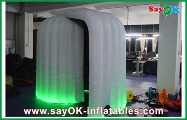Photo Booth Wedding Props Round Inflatable Mobile Photobooth Black Inside Dengan 16 Warna Lampu Led