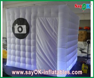 Inflatable Photo Booth Enclosure 2.4 X 2.4 X 2.5m Inflatable Mobile Photobooth Blow-Up Tent Dengan Logo Kamera