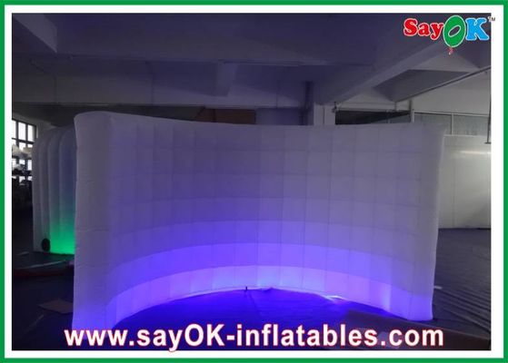 Tembok Kerja Inflatable Blow-Up Oxford Kain Tembok Inflatable Dengan Led Pencahayaan Untuk Pameran / Acara
