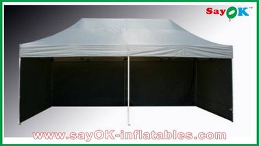 L6m x w3m Gazebo Tenda Folding Canopy Sun-tahan Dengan 3 dinding samping Iron Frames