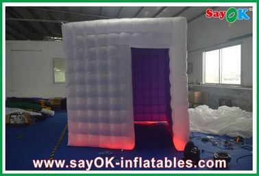 Inflatable Photo Studio Oxford Cloth PVC Coated Inflatable Photobooth Kiosk Dengan Lampu Led
