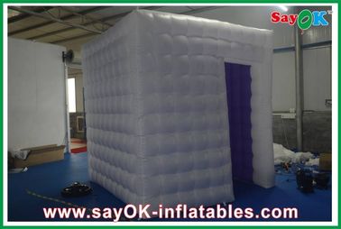 Inflatable Photo Studio Oxford Cloth PVC Coated Inflatable Photobooth Kiosk Dengan Lampu Led