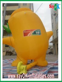 Iklan Kain Oxford Inflatable Karakter Kartun Inflatable 3M Kuning Untuk Permainan Olahraga