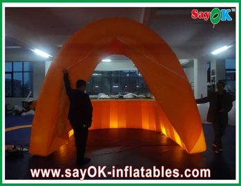 Inflatable Advertising Booth Orange Cloth Inflatalbe Bar Airproof Untuk Pub / Acara Dengan Lampu Led