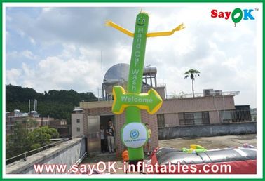Inflatable Advertising Man Pencetakan Logo Inflatable Sky Dancer Twin Legs Untuk Perayaan Festival