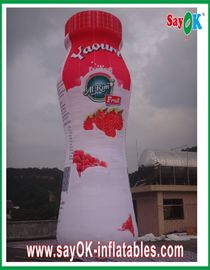 Botol Yogurt Tiup Tahan Api PVC Tarpaulin Untuk Kampanye Adversting