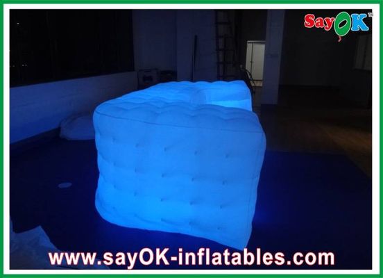 Custom Cube Sofa, Dekorasi Pesta, Sofa Led Inflatable Untuk Dijual