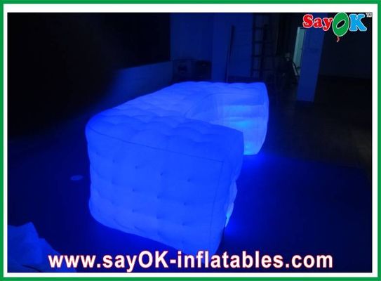 Custom Cube Sofa, Dekorasi Pesta, Sofa Led Inflatable Untuk Dijual