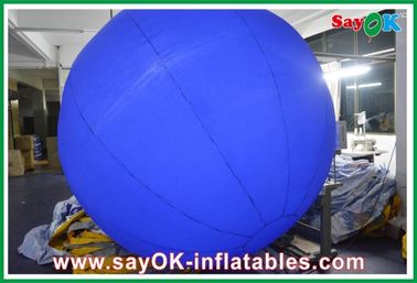 Biru terbuka Inflatable bola Disesuaikan Dengan Lampu 12 Warna Dipimpin