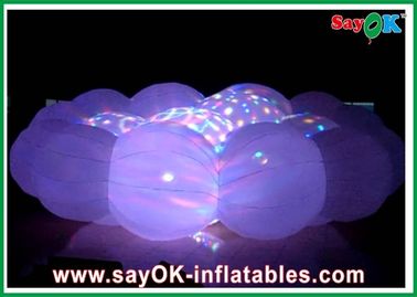 Pesta Putih LED bola alat peraga tiup awan tiup berwarna putih untuk klub malam