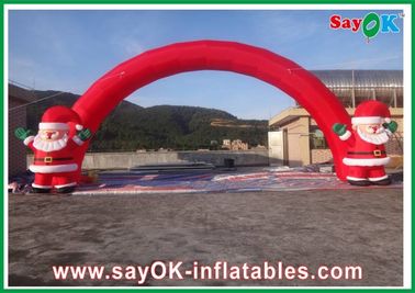 Oxford Cloth Red Natal Inflatable Arch, Inflatable Natal Archway