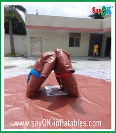 Permainan Olahraga Produk Inflatable Kustom, 0.5mm PVC Inflatable Sumo Wrestling
