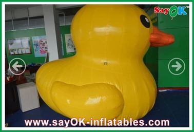 Balon Hewan Inflatable Kejadian Tinggi 4M Bebek Kuning Inflatable Disesuaikan Dengan 750w Air Blower