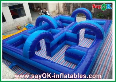 Taman Hiburan Inflatable Playground 750W Blower 0.5mm PVC Eco-ramah
