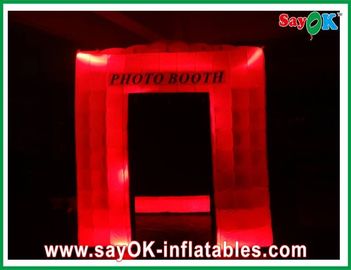 Dekorasi Pesta Inflatable 12 Lampu LED Inflatable Blow Up Photobooth Printing SGS Untuk Acara Festival
