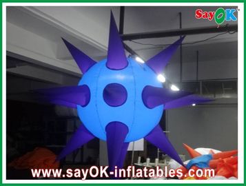 Dekorasi LED Inflatable Sea Urchin Spike Ball Model Dengan Lampu Warna Warni Untuk Acara Dan Disco