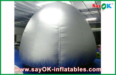 Perak Putaran 5m Inflatable Planetarium Dome Dengan Proyeksi Cloth Proyeksi Tent