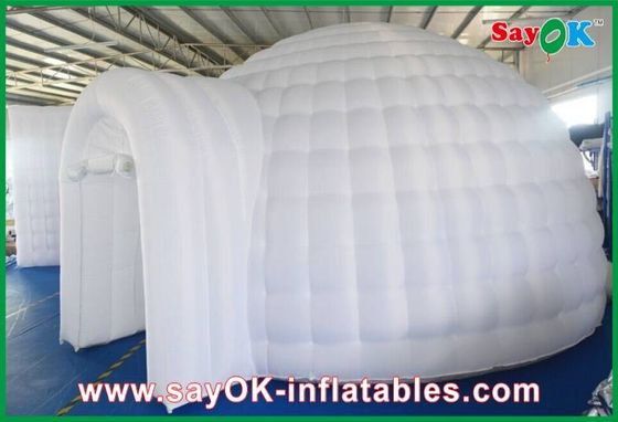 Tenda Inflatable Camping Tenda Inflatable Igloo Dome Tenda Udara Inflatable Kain tahan api yang kuat dengan lampu led